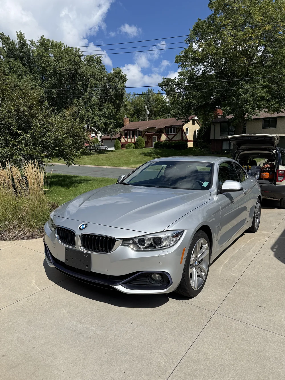 Silver BMW after mobile detailing